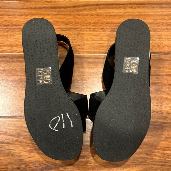 Rag & Bone - NWOT Beautiful Tall Black Leather Espadrilles - Picture 5 of 5